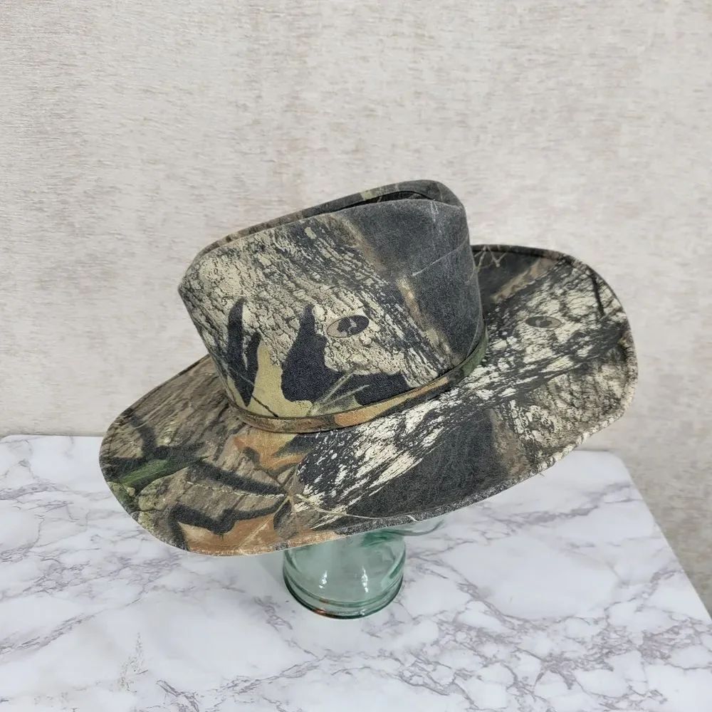 Double S Camo Cowboy Camouflage Men's Hat